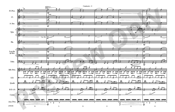 A New World, Movement Two – Marching Band Conductor Score & Parts (Digital Download)