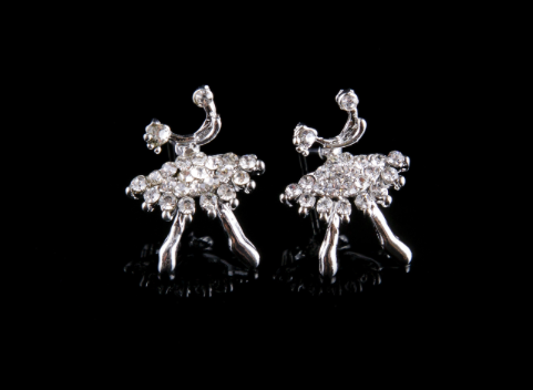 Sterling Silver Ballerina Earrings