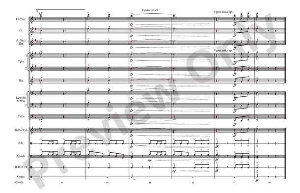 Lovin', Touchin', Squeezin' – Marching Band Conductor Score & Parts (Digital Download)
