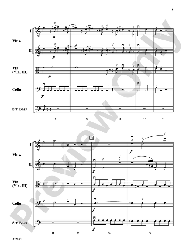 Allegro Molto – String Orchestra Conductor Score & Parts (Digital Download)