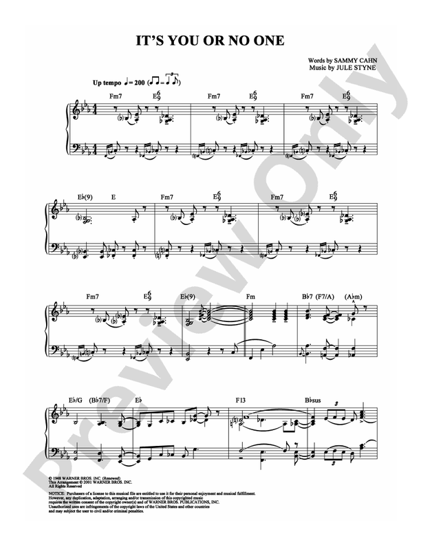 It's You or No One - DSM-PS-0002062 - Piano (Digital Download)