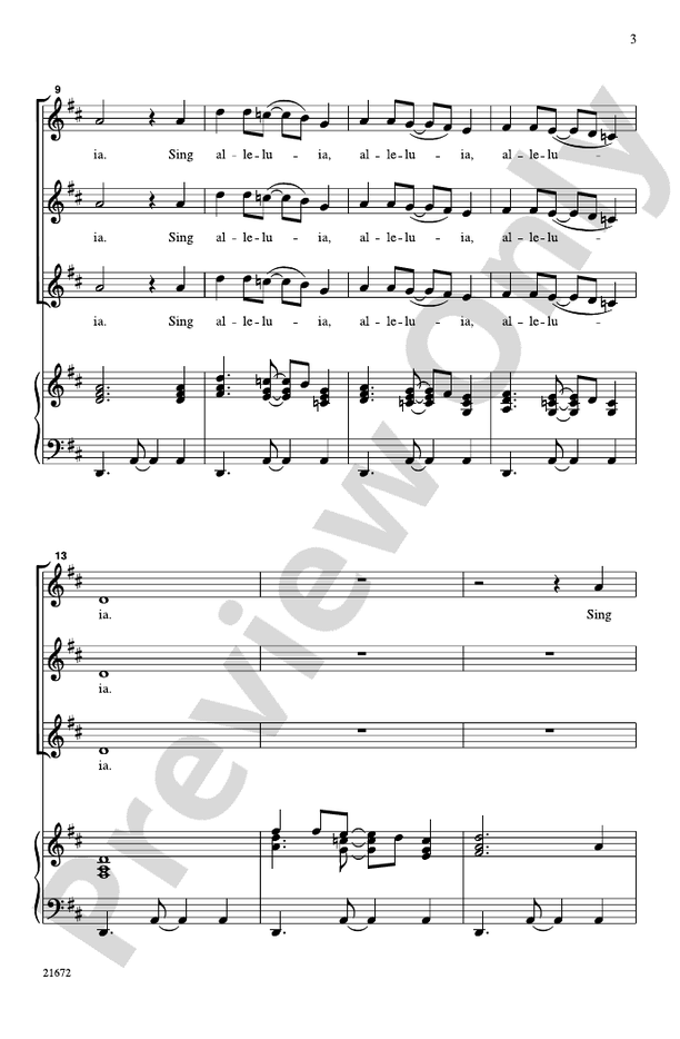 A New Alleluia - SSA Choral Octavo (Digital Download)