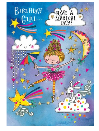 Greeting Card Birthday Girl Have a Magical Day!