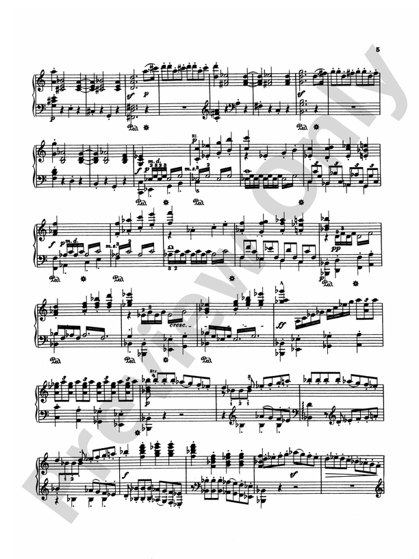 Beethoven - Symphonies (Nos. 1-5) (Arr. Franz Liszt) - Piano Solo (Digital Download)
