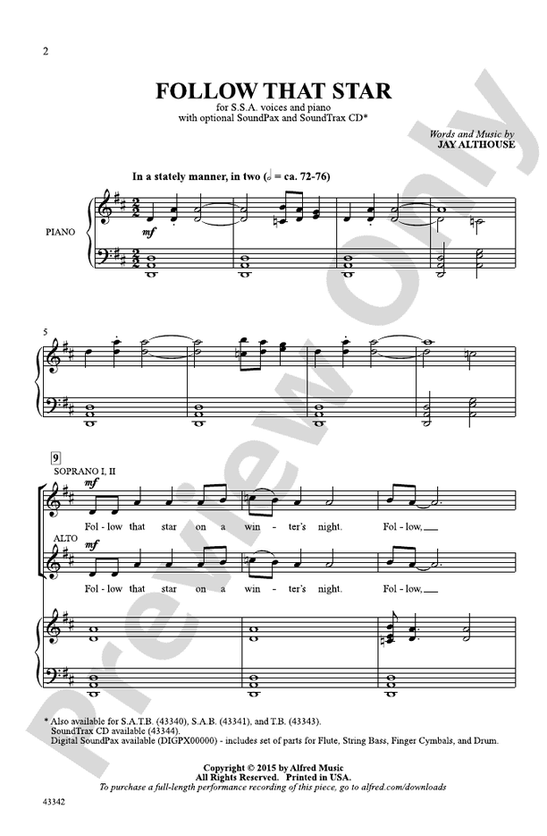Follow That Star – SSA Choral Octavo (Digital Download)
