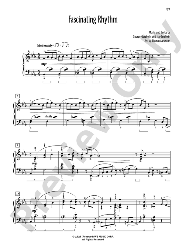 Fascinating Rhythm - Piano Solo (Digital Download)