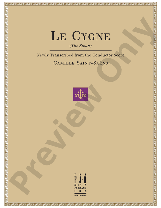 Saint-Saens - Le Cygne (The Swan) - Piano (Digital Download)