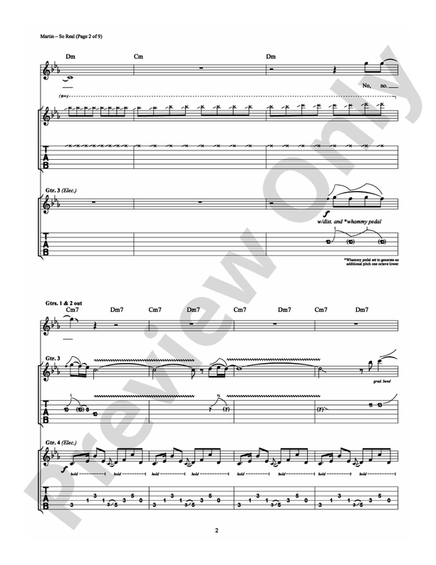 So Real - Guitar TAB (Digital Download)