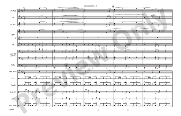 The Magnificent Seven (Arr. Nick Baratta) – Marching Band Conductor Score & Parts (Digital Download)