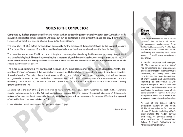 Peaceful Thunder - Jazz Ensemble Conductor Score & Parts(Digital Download)