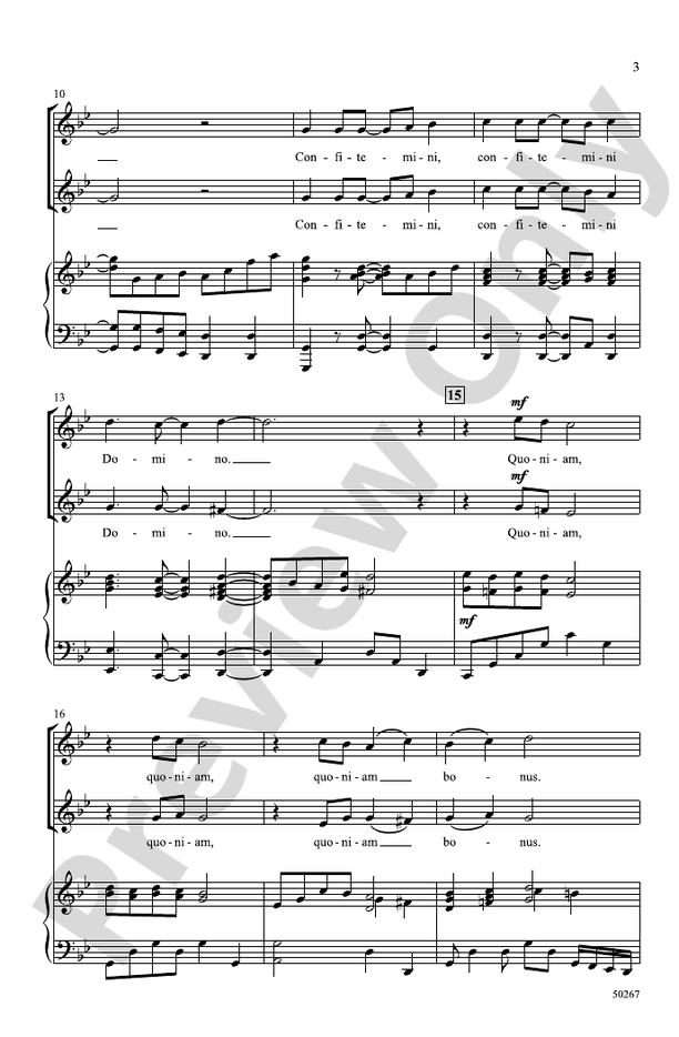 Confitemini Domino - 2 Part Treble Choral Octavo (Digital Download)