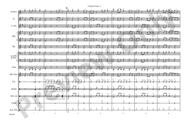 High Hopes (Arr. Victor López) – Marching Band Conductor Score & Parts (Digital Download)