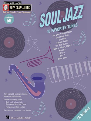 Soul Jazz - Jazz Play-Along Volume 59 - Various - Bb Instrument|Bass Clef Instrument|C Instrument|Eb Instrument Hal Leonard Lead Sheet /CD