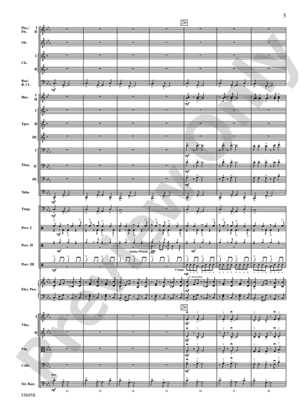 Danzas Cubanas – Full Orchestra Conductor Score & Parts (Digital Download)