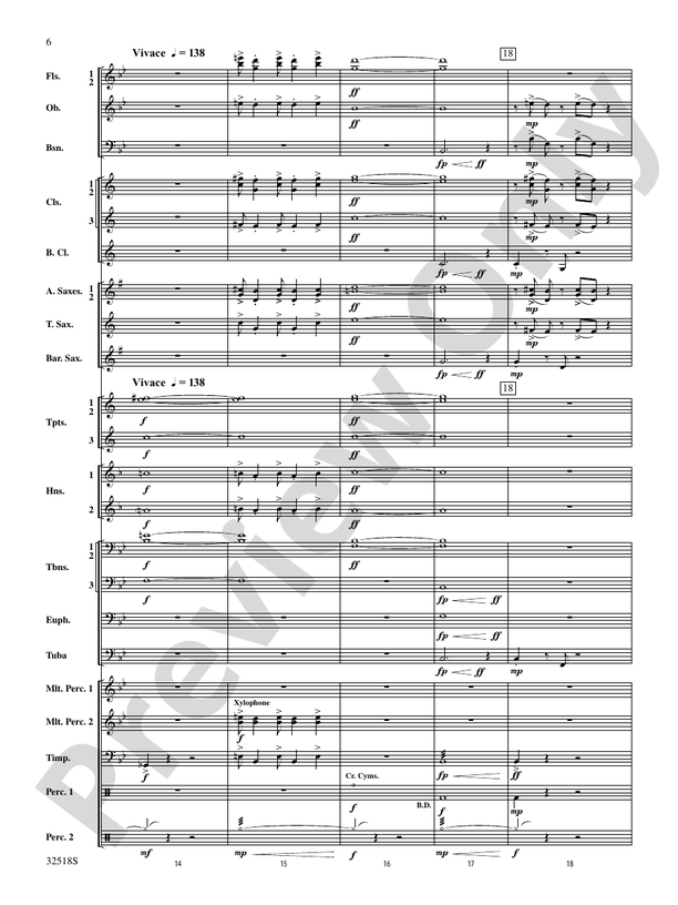 A Day in the Life (Grade 3.5) - Concert Band Conductor Score & Parts (Digital Download)