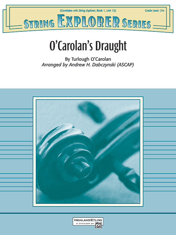 O'Carolan O'Carolan's Draught String Orchestra Grade 2.5 Score/Parts arranged by Dabczynski