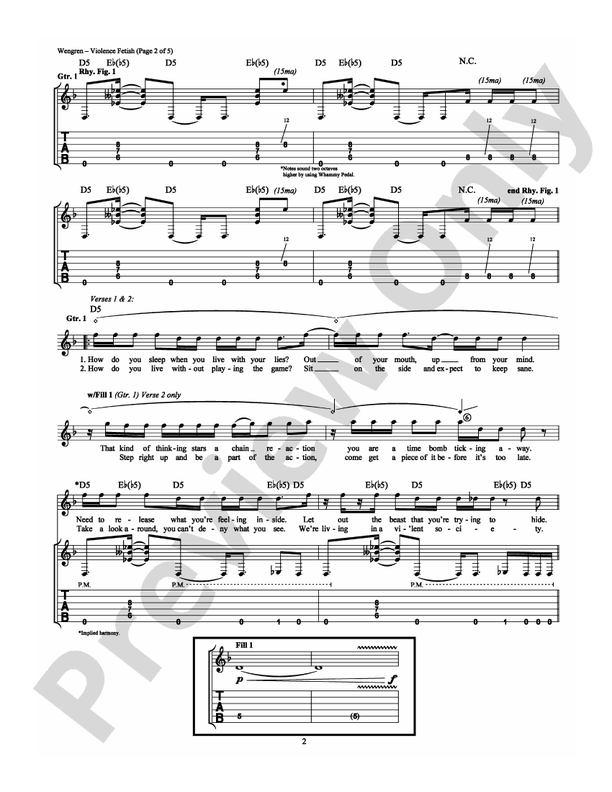 Violence Fetish - Guitar TAB (Digital Download)