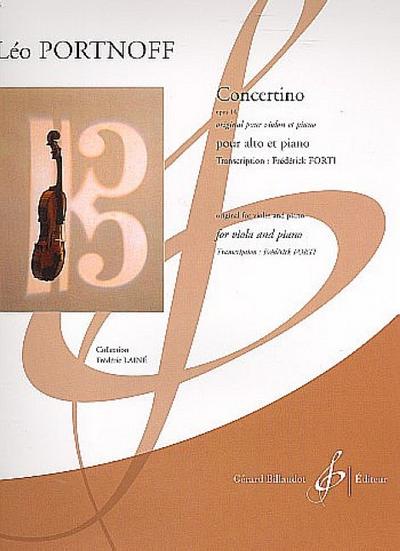 Portnoff - Concertino Op14 - Viola/Piano Accompaniment Billaudot G9533B