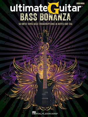 UltimateGuitar Bass Bonanza - 50 Great Rock Bass Transcriptions in Notes and TAB - Bass Guitar Hal Leonard Banjo TAB with Lyrics & Chords
