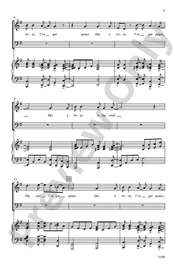 Peace Like a River - SATB Choral Octavo (Digital Download)