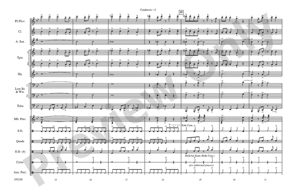 Hairspray Jam – Marching Band Conductor Score & Parts (Digital Download)