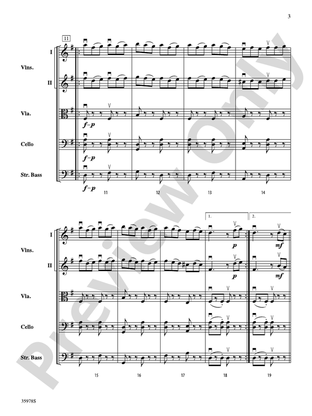 Rondo in G – String Orchestra Conductor Score & Parts (Digital Download)