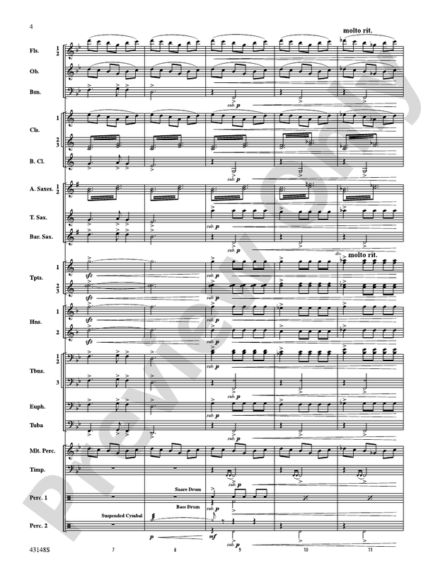 Of Sea and Song - Concert Band Conductor Score & Parts (Digital Download)
