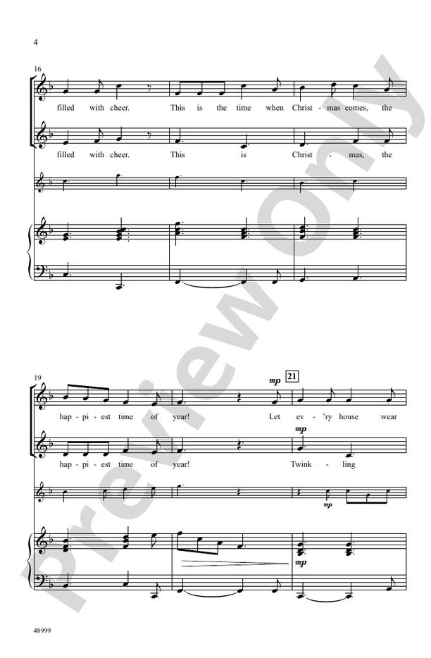 The Happiest Time of Year - 2 Part Treble Choral Octavo (Digital Download)