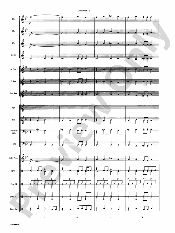Ka Boom - Concert Band Conductor Score & Parts (Digital Download)