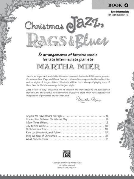 Christmas Jazz Rags & Blues Book 4