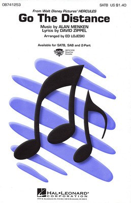 Go the Distance - (from Hercules) - Alan Menken|David Zippel - 2-Part Ed Lojeski Hal Leonard Octavo