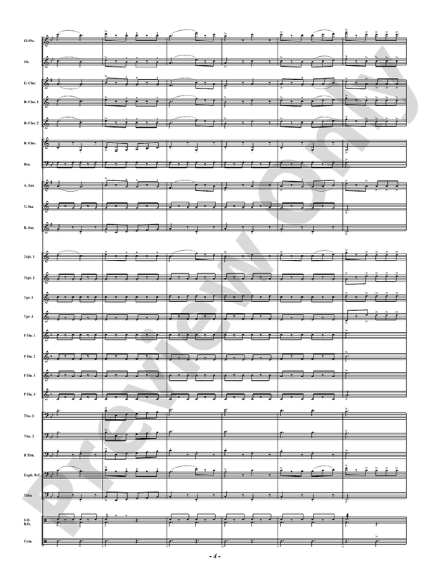 Carbine and Lance - Concert Band Conductor Score & Parts(Digital Download)