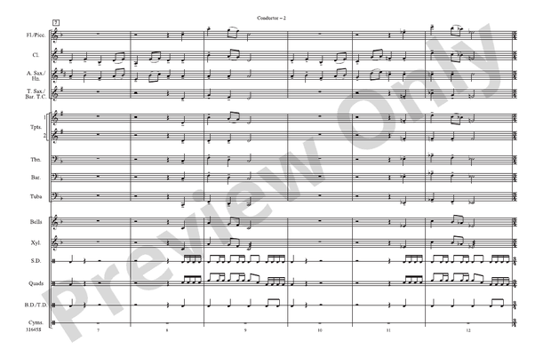 Promenade – Marching Band Conductor Score & Parts (Digital Download)