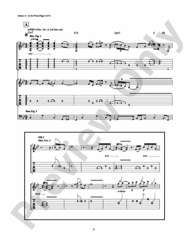 In the Wind - Guitar TAB (Digital Download)