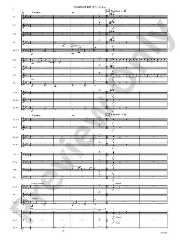 Banner of the Sky - Concert Band Conductor Score & Parts (Digital Download)