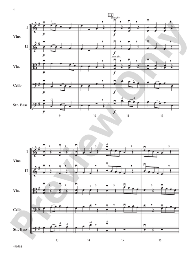 Sinfonietta for Strings - String Orchestra Conductor Score & Parts (Digital Download)