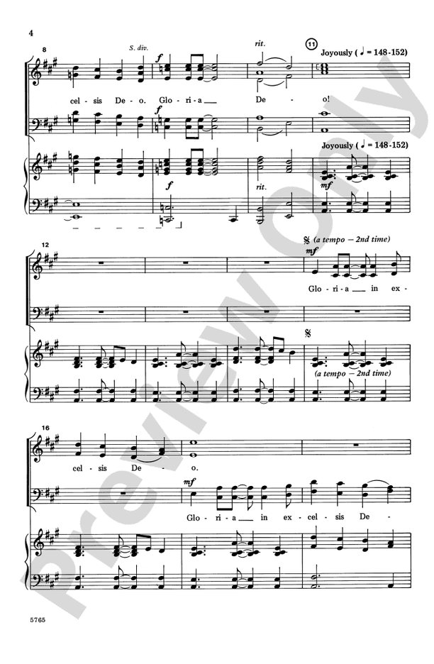 Festival Gloria – SATB Choral Octavo (Digital Download)