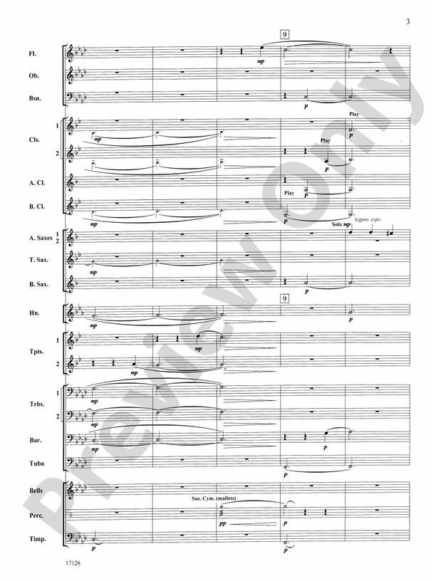 Coventry Carol (Grade 2) - Concert Band Conductor Score & Parts (Digital Download)