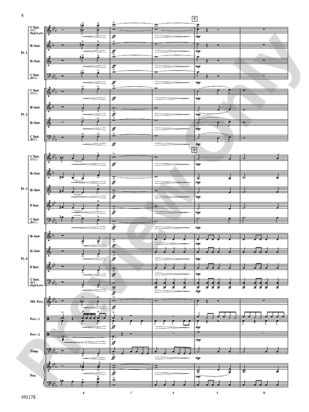 In Search of Yeti  (Flexible Arrangement) - Concert Band Conductor Score & Parts (Digital Download)