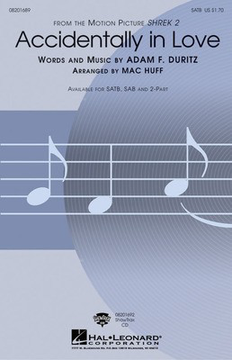 Accidentally in Love - Mac Huff Hal Leonard ShowTrax CD CD