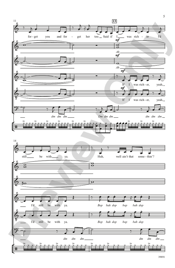 Forget You – SATB divisi, a cappella Choral Octavo (Digital Download)