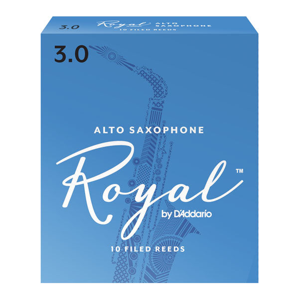 Royal Alto Sax Reeds, Strength 3.0, 10-Pack
