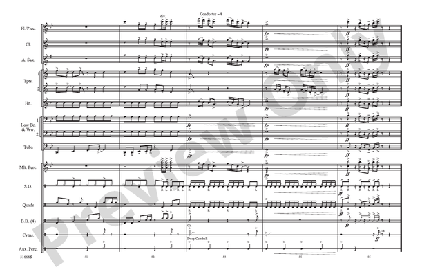 Ladies' Night – Marching Band Conductor Score & Parts (Digital Download)