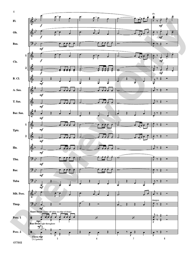 Serenata for Band - Concert Band Conductor Score & Parts (Digital Download)