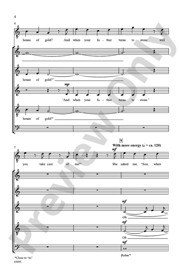 House of Gold – SSATB, a cappella & Tenor Solo Choral Octavo (Digital Download)