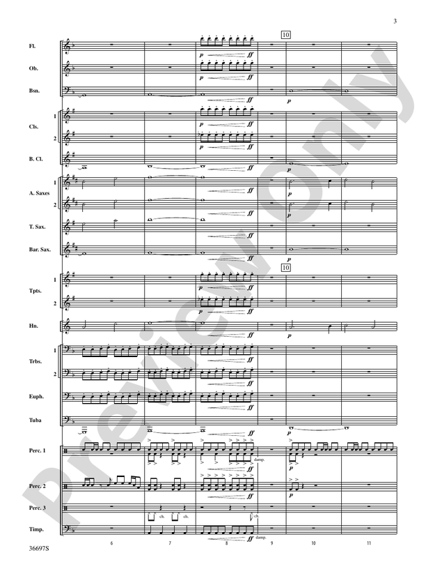 For Honor, For Country - Concert Band Conductor Score & Parts (Digital Download)