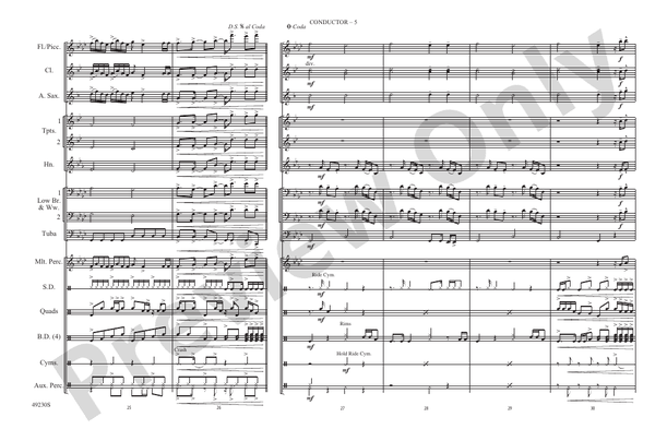 Levitating – Marching Band Conductor Score & Parts (Digital Download)