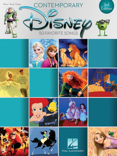 Contemporary Disney 3rd Edition - Piano/Vocal/Guitar PVG Hal Leonard 195620