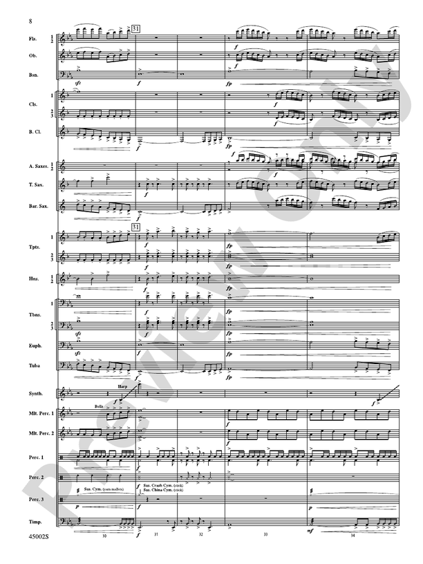 Winds of Change - Concert Band Conductor Score & Parts (Digital Download)