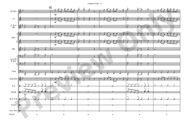 Birthday – Marching Band Conductor Score & Parts (Digital Download)